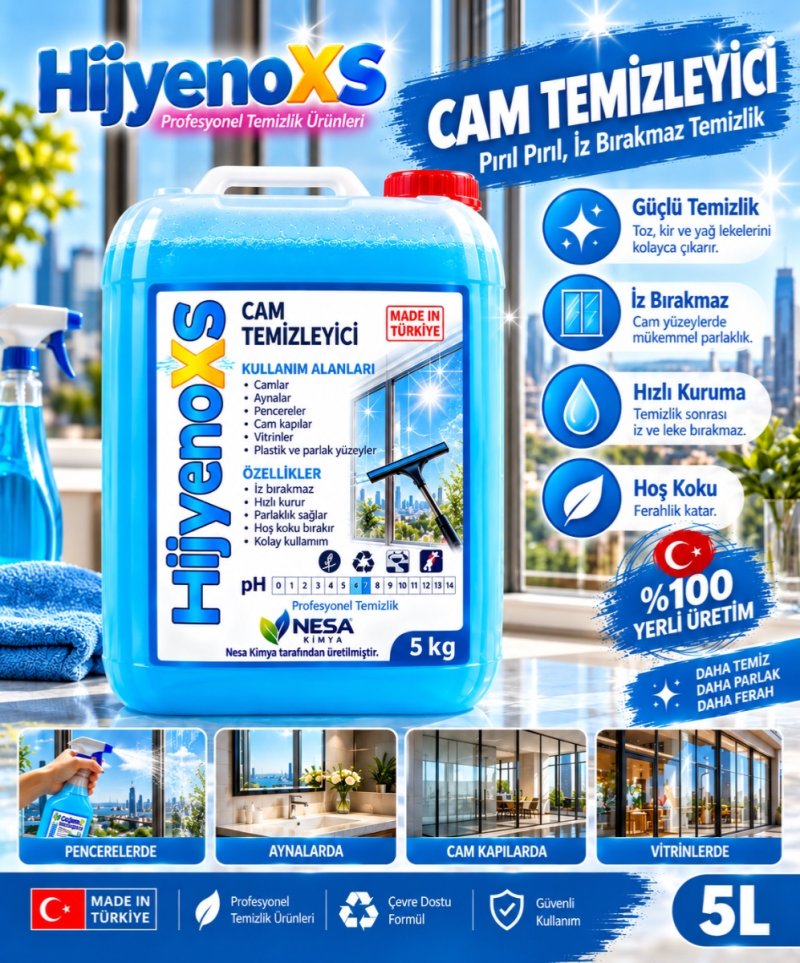 Cam Temizleyici — 5 L, 5 L ambalaj