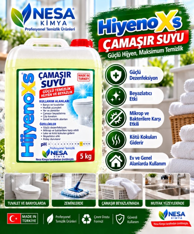 Çamaşır Suyu — 5 L, 5 L ambalaj