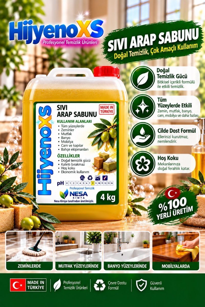 Sıvı Arap Sabunu — 4 KG ambalaj